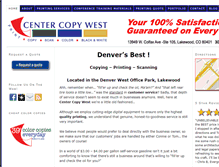 Tablet Screenshot of centercopywest.com